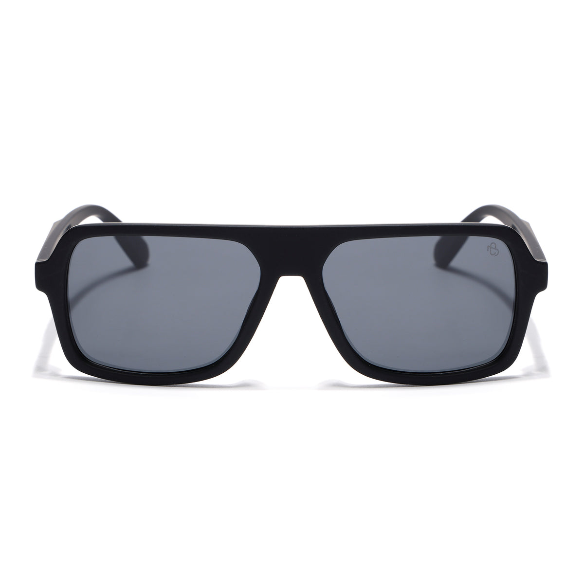 Eyejack Crossline Black Wayfarer Polarized Sunglasses for Men & Women (1904PCL2069)