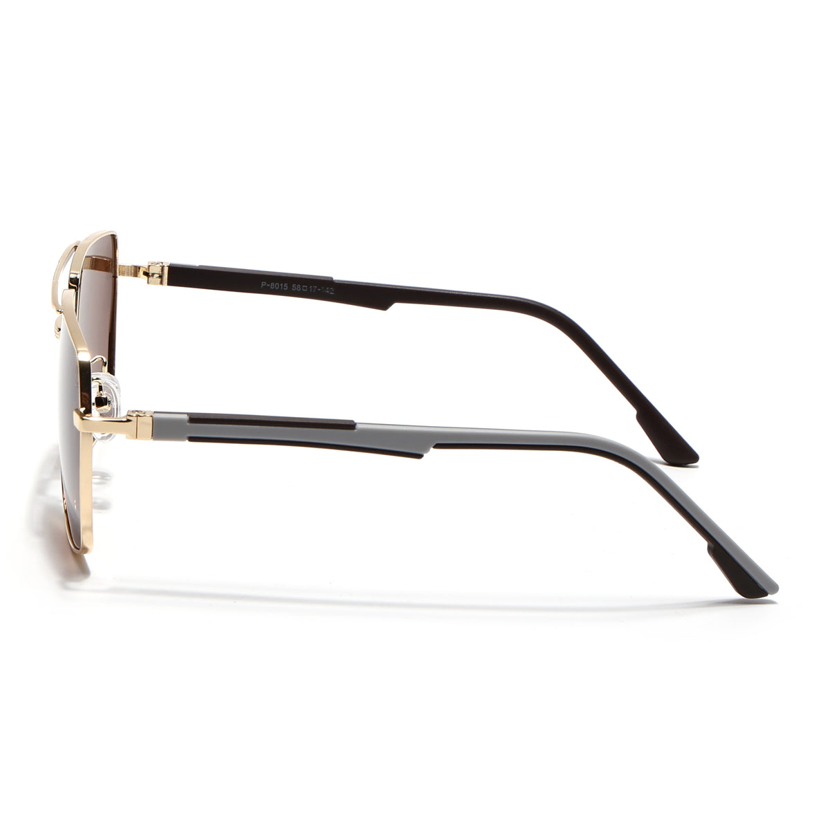 Eyejack Aviator Polarized Sunglasses for Men & Women (Brown Lens | Golden Frame - 8015PCL1976)
