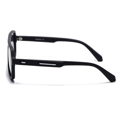 Eyejack Crossline Black Wayfarer Polarized Sunglasses for Men & Women (1904PCL2069)