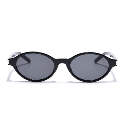 Bloom - Black Oval Sunglasses for Women (2537CL2185)
