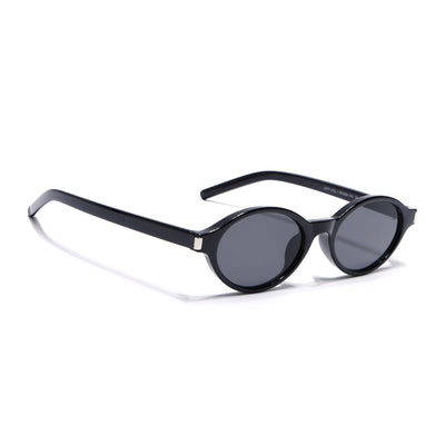 Bloom - Black Oval Sunglasses for Women (2537CL2185)