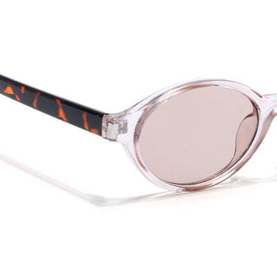 Bloom - Pink Oval Sunglasses for Women (2537CL2187)