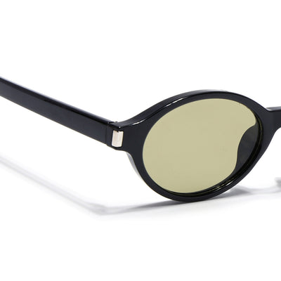 Bloom - Black Oval Sunglasses for Women (2537CL2186)
