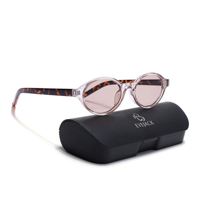 Bloom - Pink Oval Sunglasses for Women (2537CL2187)