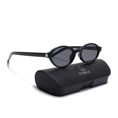 Bloom - Black Oval Sunglasses for Women (2537CL2185)
