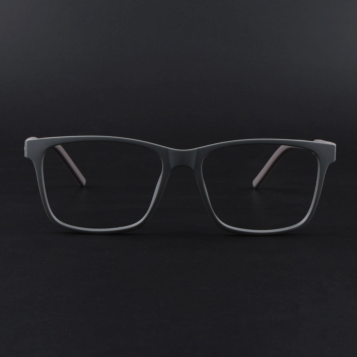 Eyejack Rush Grey Square Eyeglasses for Men & Women (1001FCL1451-C11)