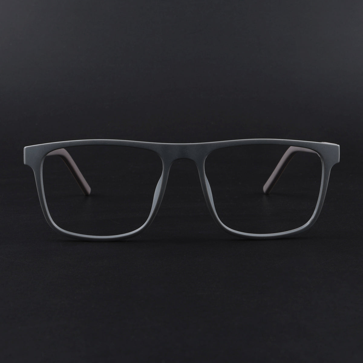 Eyejack Rush Grey Square Eyeglasses for Men & Women (1006FCL1457-C11)