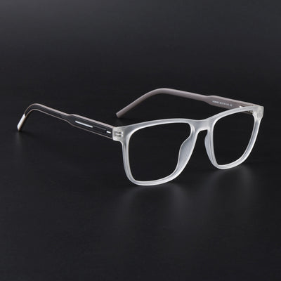 Eyejack Rush Matt Transparent Square Eyeglasses for Men & Women (1010FCL1460-C12)