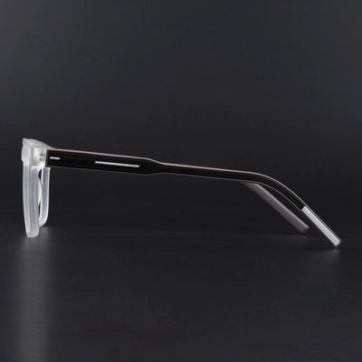 Eyejack Rush Matt Transparent Square Eyeglasses for Men & Women (1010FCL1460-C12)