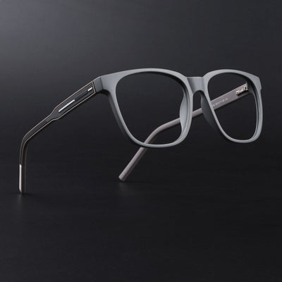 Eyejack Rush Grey Square Eyeglasses for Men & Women (1003FCL1455-C11)