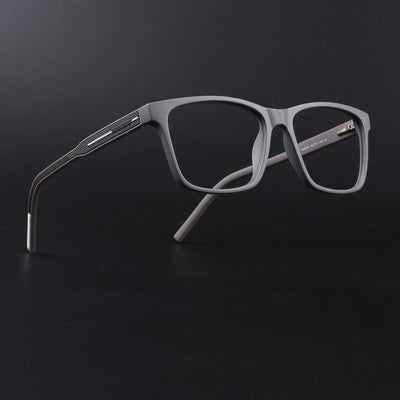 Eyejack Rush Grey Square Eyeglasses for Men & Women (1001FCL1451-C11)
