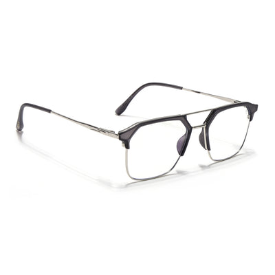 Eyejack Turbo Grey Wayfarer Eyeglasses for Men & Women (95001FCL1445-C2)