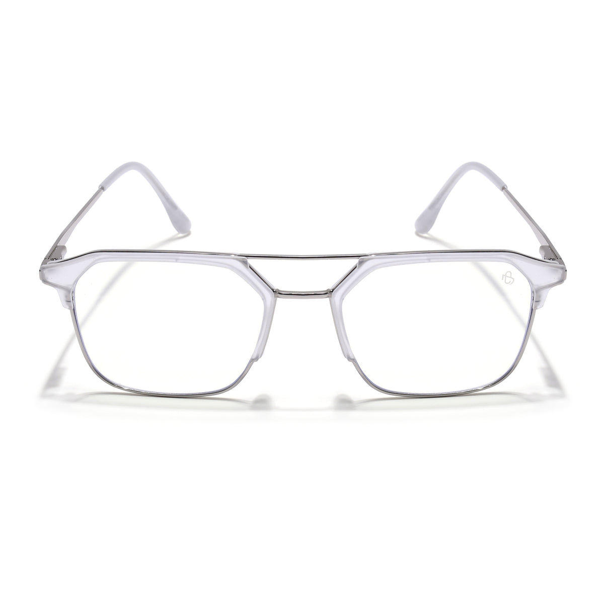 Eyejack Turbo Matt Transparent Wayfarer Eyeglasses for Men & Women (95001FCL1449-C6)