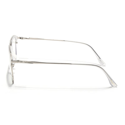 Eyejack Turbo Matt Transparent Wayfarer Eyeglasses for Men & Women (95001FCL1449-C6)