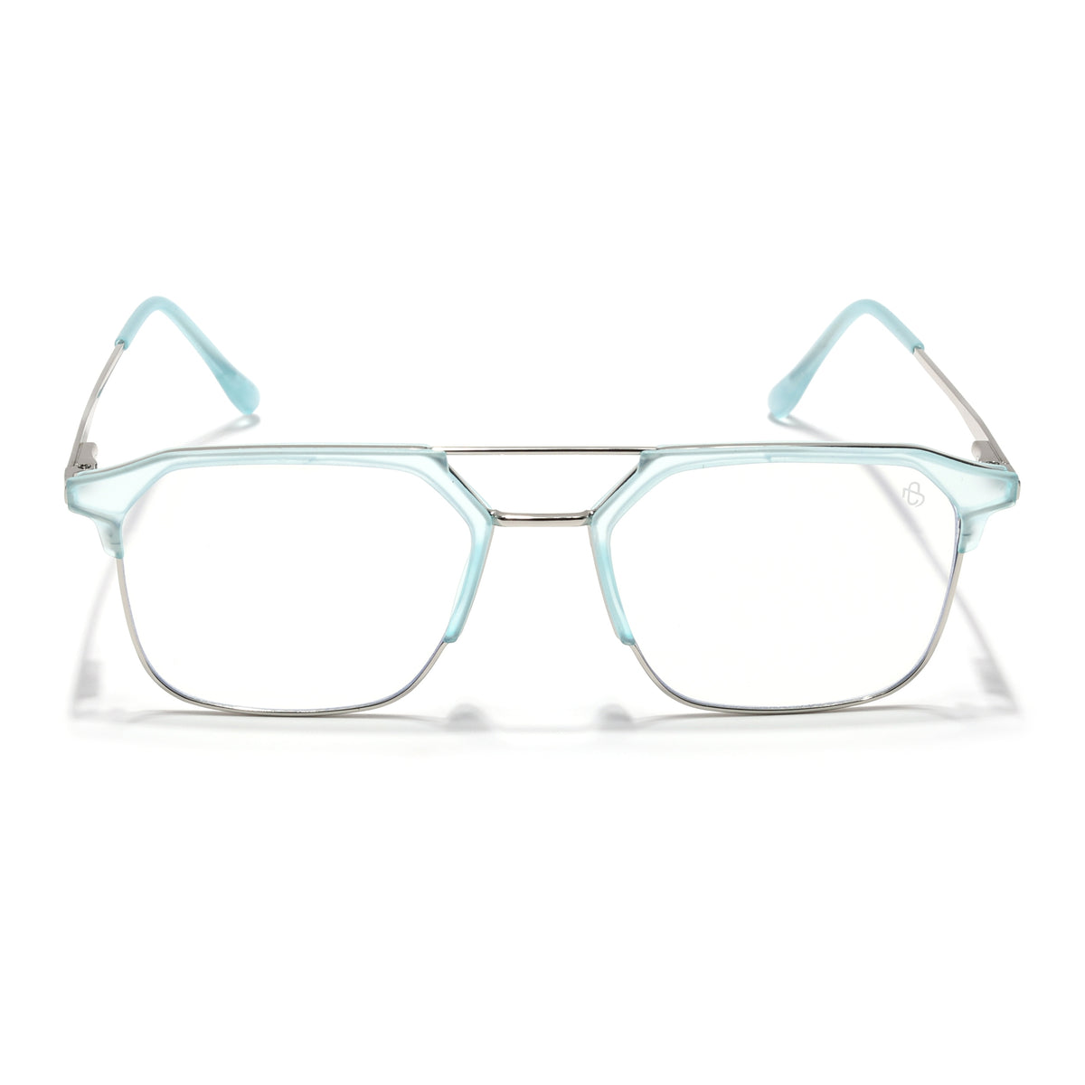 Eyejack Turbo Sky Blue Wayfarer Eyeglasses for Men & Women (95001FCL1450-C7)