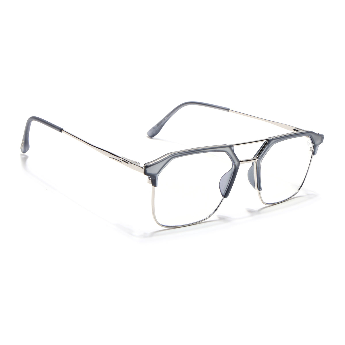 Eyejack Turbo Light Grey Wayfarer Eyeglasses for Men & Women (95001FCL1446-C3)