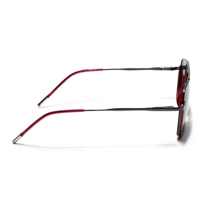 Eyejack Aura Red & Grey Wayfarer Polarized Sunglasses for Men & Women (2508PCL1531)
