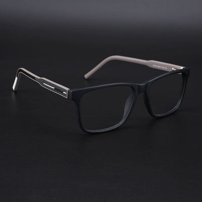 Eyejack Rush Matt Black Square Eyeglasses for Men & Women (1001CL635-C1)