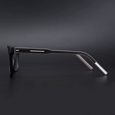 Eyejack Rush Matt Black Square Eyeglasses for Men & Women (1001CL635-C1)