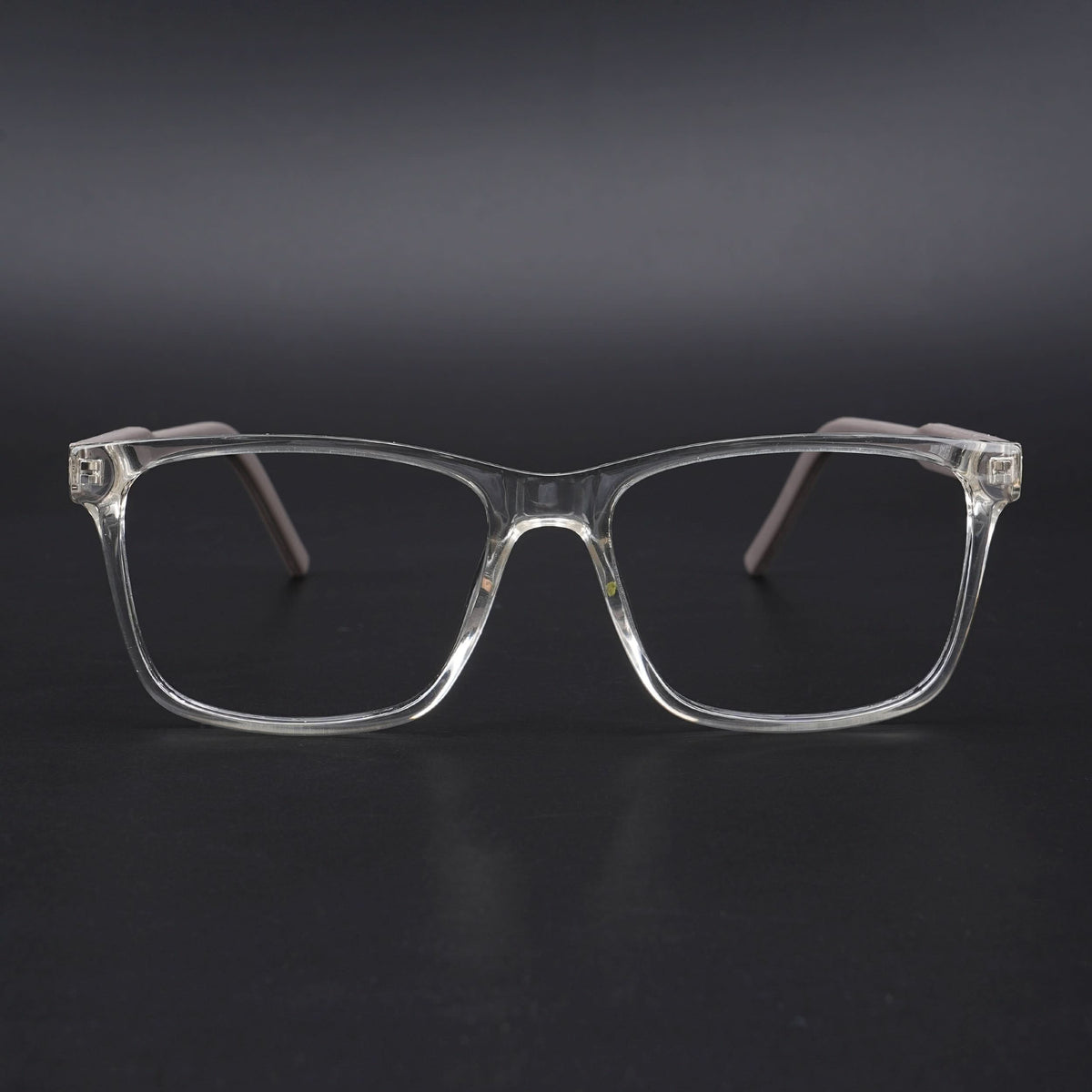 Eyejack Rush Transparent Square Eyeglasses for Men & Women (1001CL636-C2)