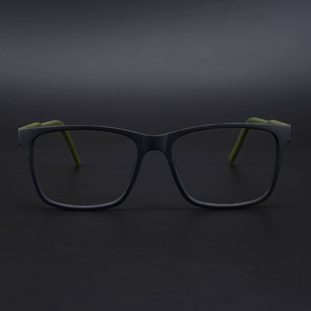 Eyejack Rush Matt Black Square Eyeglasses for Men & Women (1001CL639-C5)