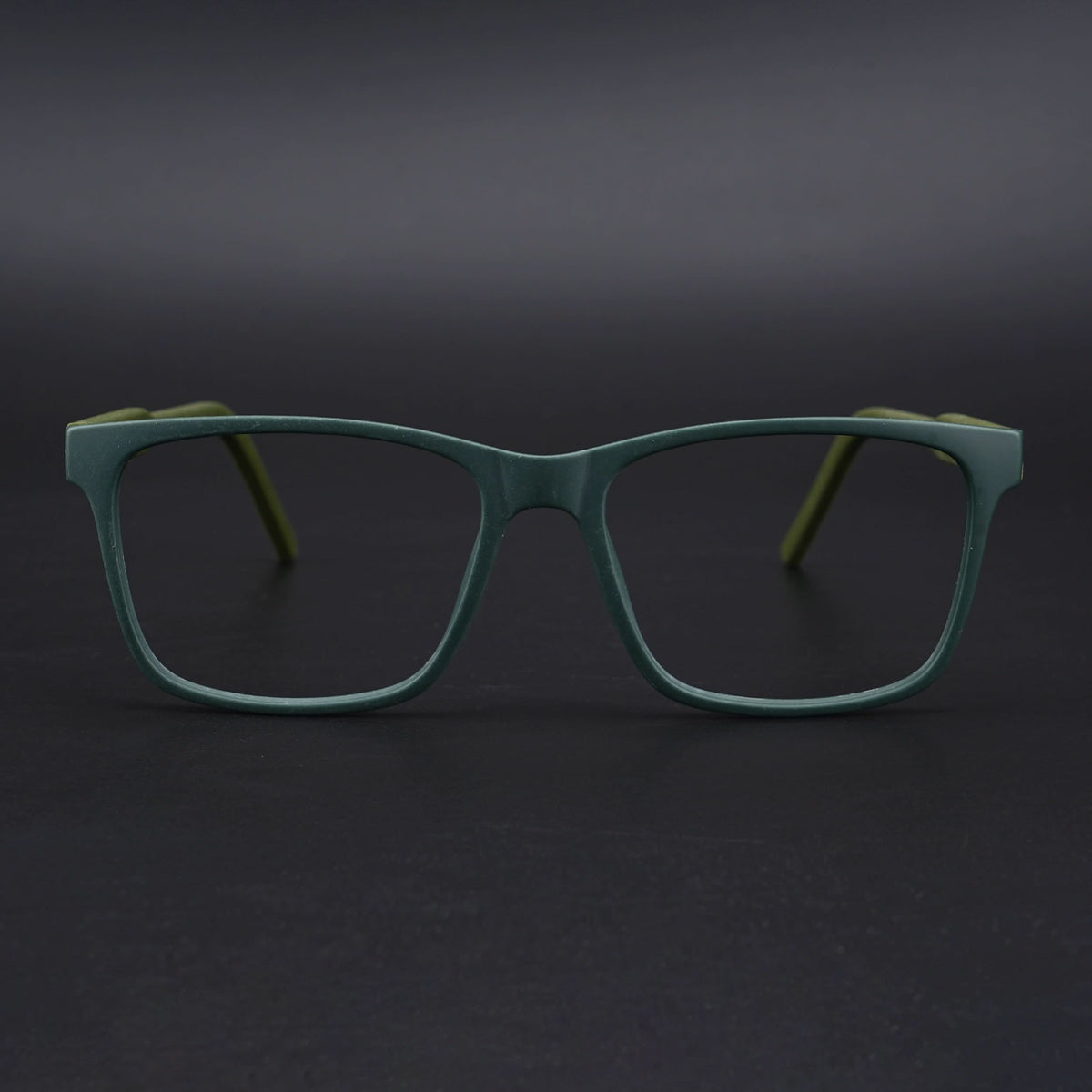 Eyejack Rush Green Square Eyeglasses for Men & Women (1001CL640-C6)
