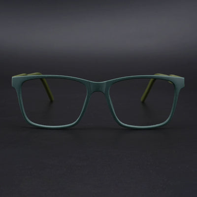 Eyejack Rush Green Square Eyeglasses for Men & Women (1001CL640-C6)