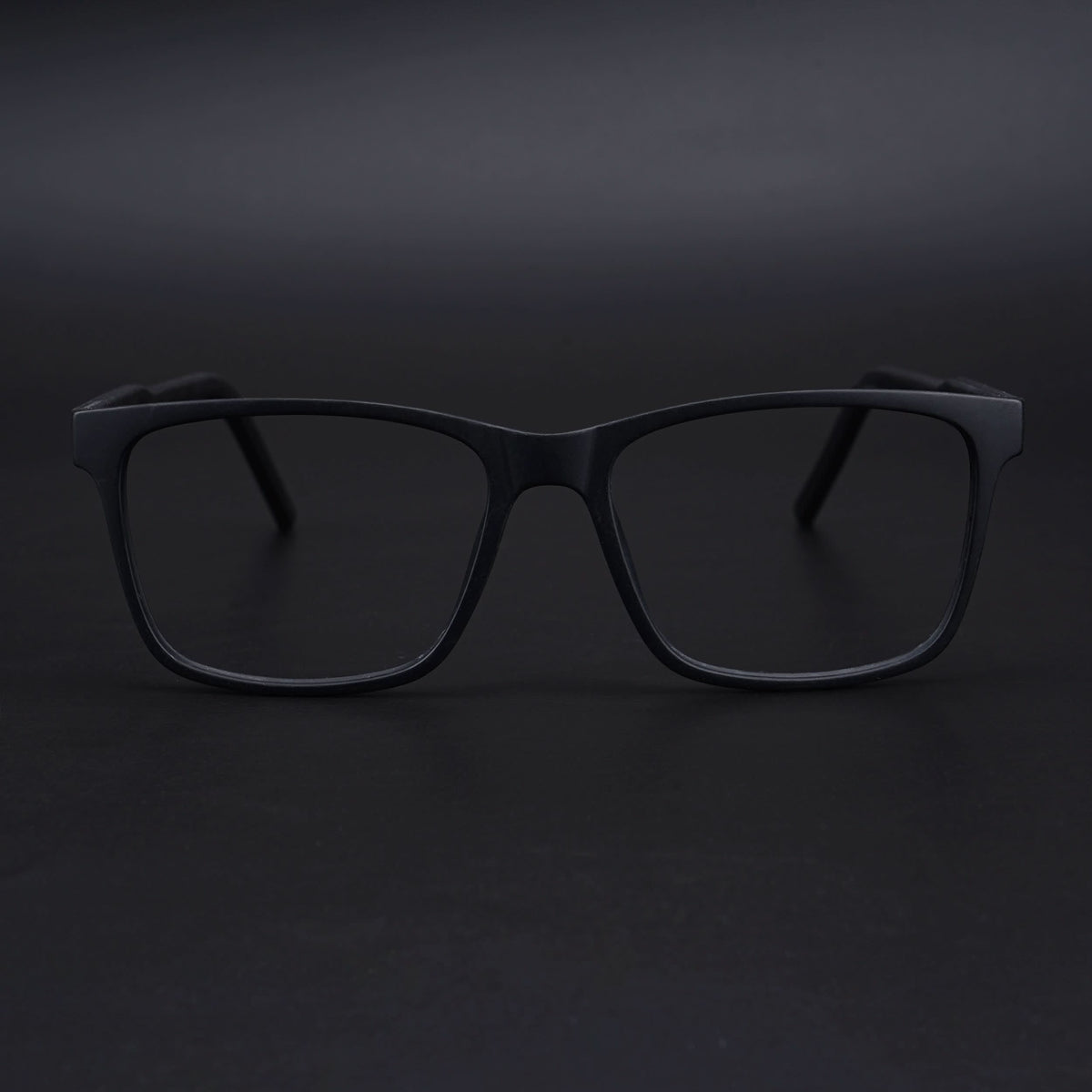 Eyejack Rush Matt Black Square Eyeglasses for Men & Women (1001CL641-C7)