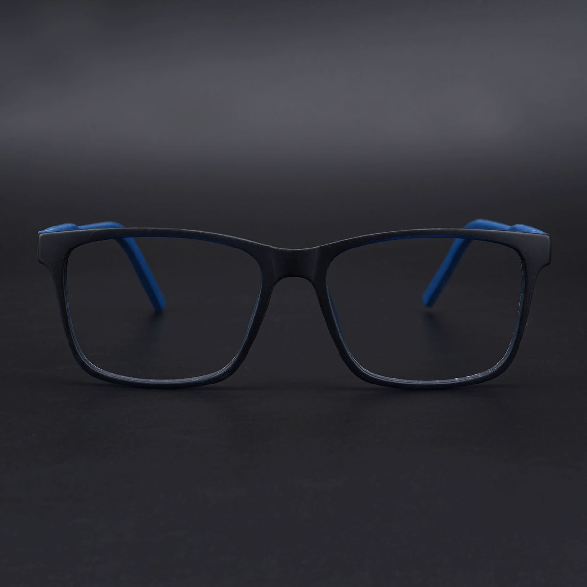 Eyejack Rush Navy Blue Square Eyeglasses for Men & Women (1001CL642-C8)