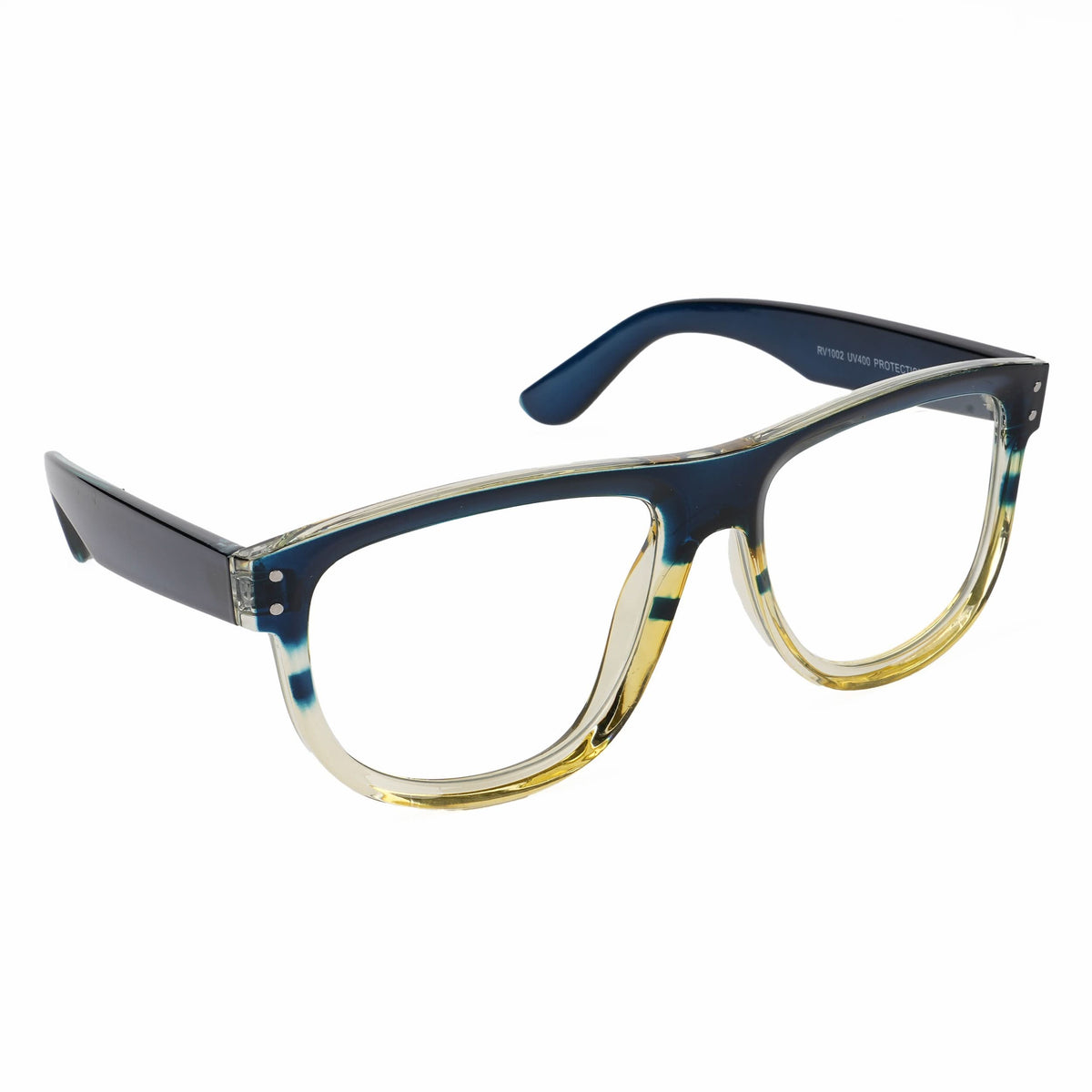 Eyejack Photochromic reverse technology Navy Blue & Yellow Sunglasses (1002CL614-C4)