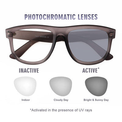 Eyejack Photochromic reverse technology Matt Grey Sunglasses (1002CL616-C6)