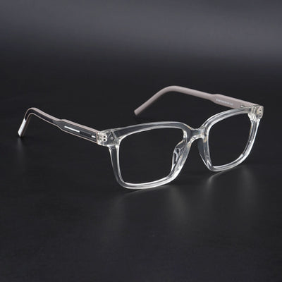 Eyejack Rush Transparent Square Eyeglasses for Men & Women (1002CL646-C2)