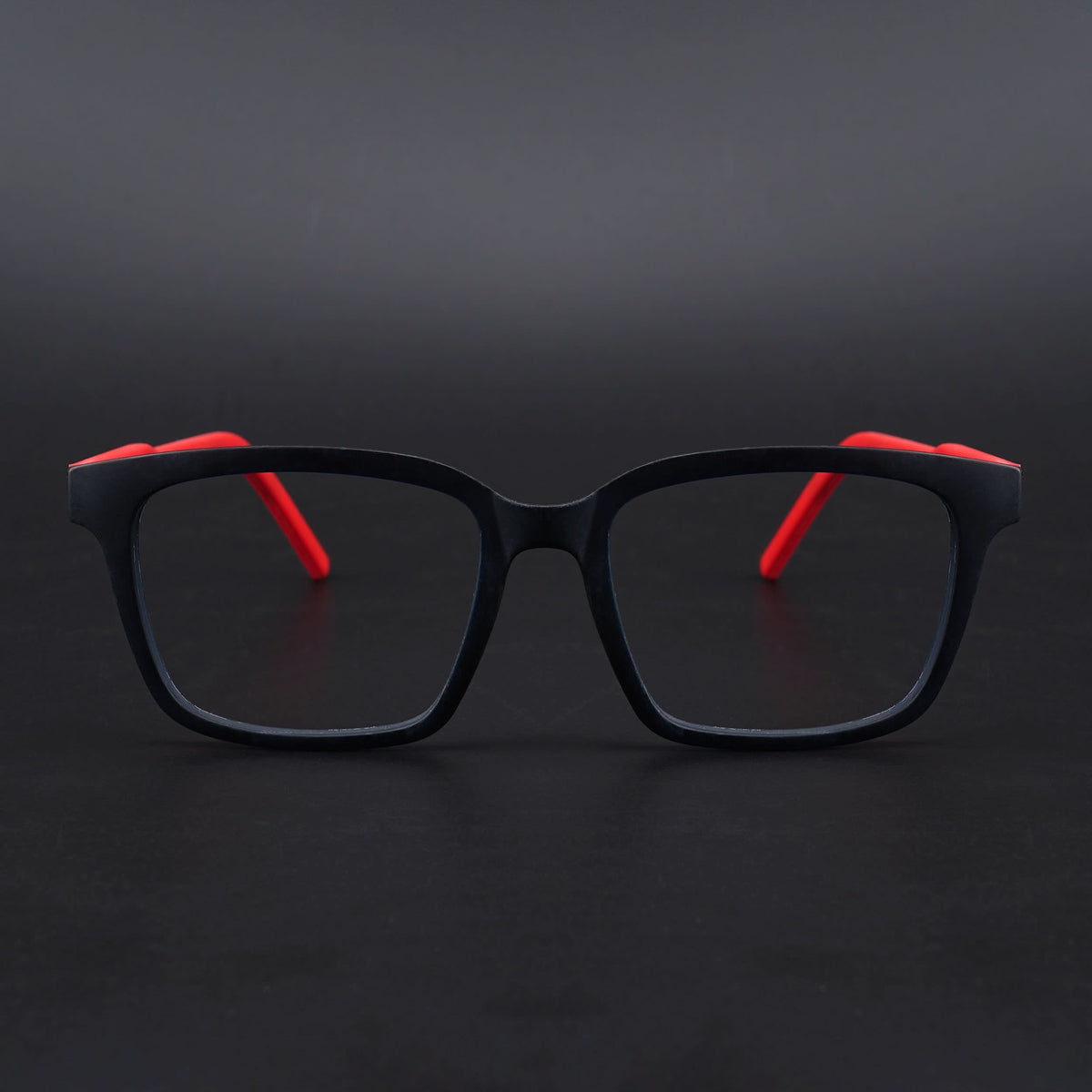 Eyejack Rush Navy Blue Square Eyeglasses for Men & Women (1002CL647-C3)