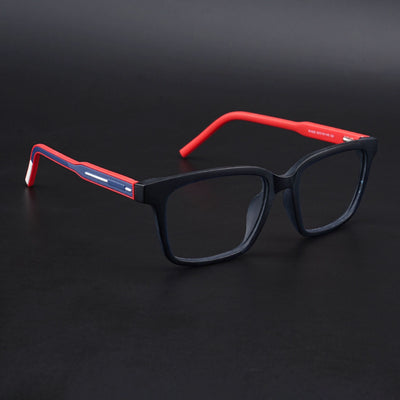 Eyejack Rush Navy Blue Square Eyeglasses for Men & Women (1002CL647-C3)