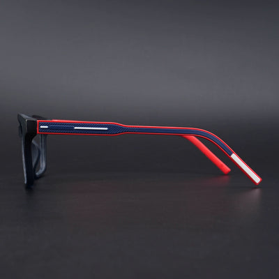 Eyejack Rush Navy Blue Square Eyeglasses for Men & Women (1002CL647-C3)