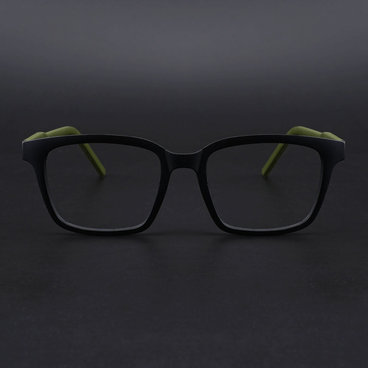 Eyejack Rush Matt Black Square Eyeglasses for Men & Women (1002CL649-C5)