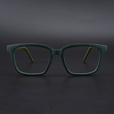 Eyejack Rush Green Square Eyeglasses for Men & Women (1002CL650-C6)