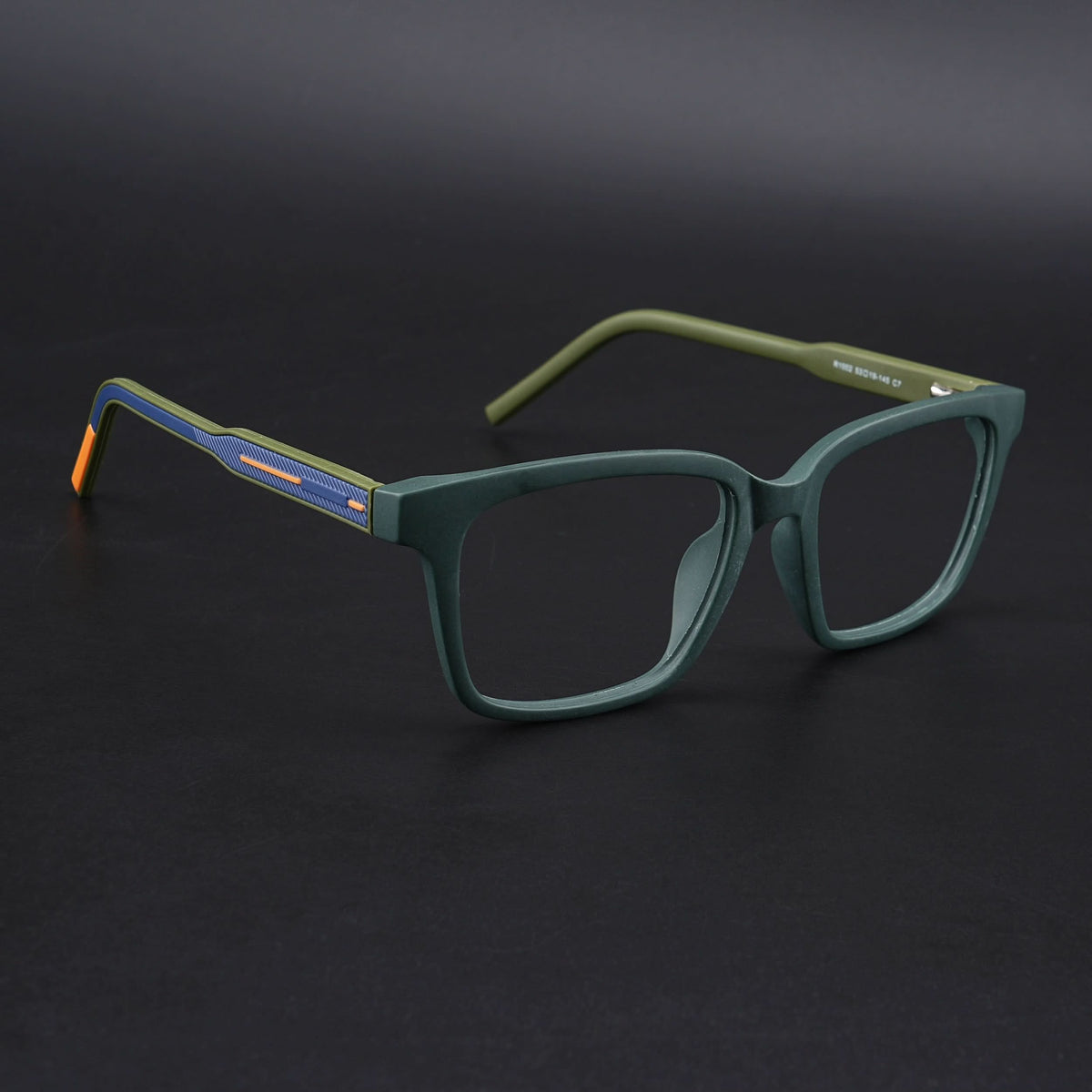 Eyejack Rush Green Square Eyeglasses for Men & Women (1002CL650-C6)