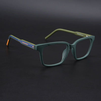 Eyejack Rush Green Square Eyeglasses for Men & Women (1002CL650-C6)