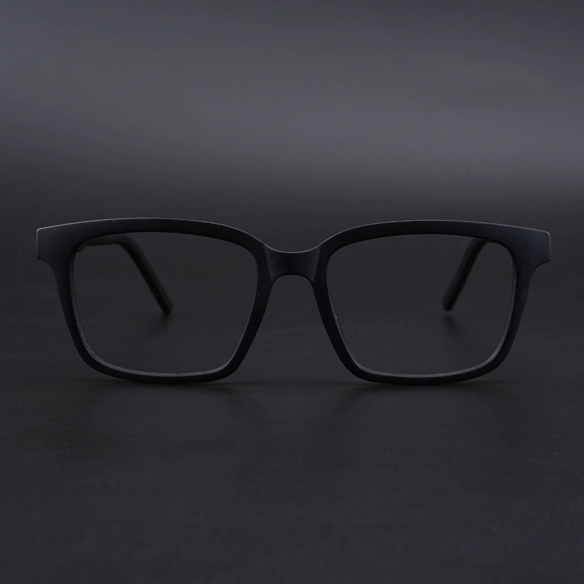 Eyejack Rush Matt Black Square Eyeglasses for Men & Women (1002CL651-C7)