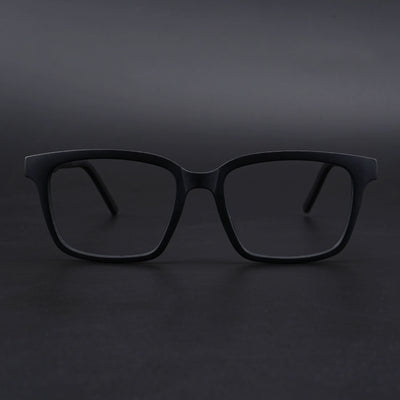 Eyejack Rush Matt Black Square Eyeglasses for Men & Women (1002CL651-C7)