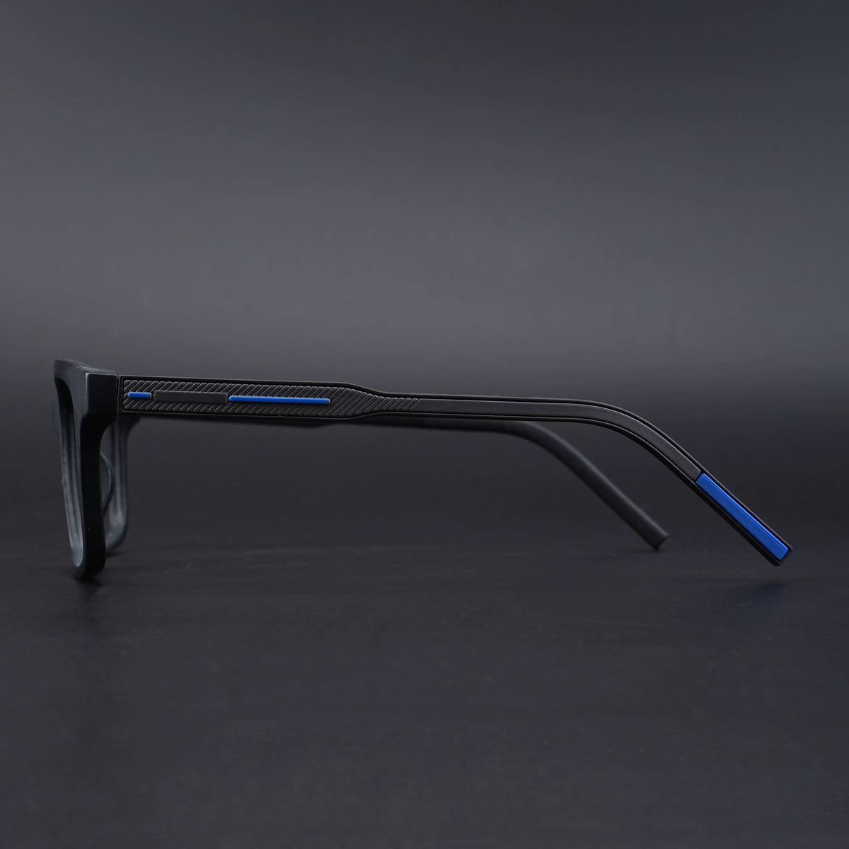 Eyejack Rush Matt Black Square Eyeglasses for Men & Women (1002CL651-C7)