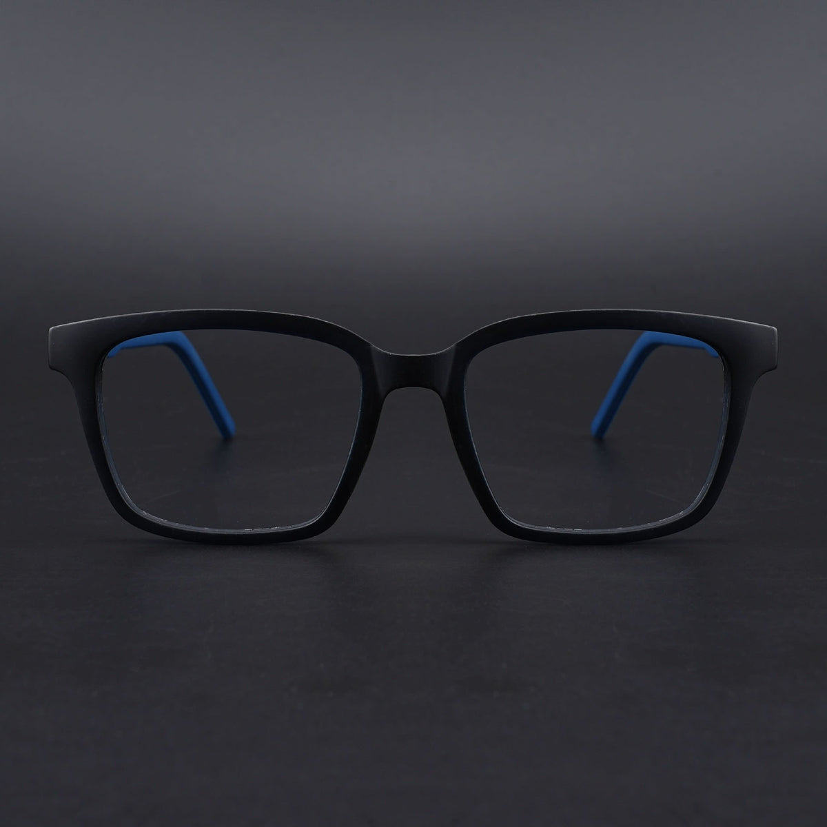 Eyejack Rush Navy Blue Square Eyeglasses for Men & Women (1002CL652-C8)