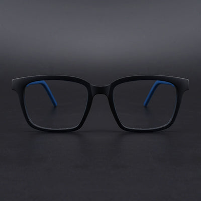 Eyejack Rush Navy Blue Square Eyeglasses for Men & Women (1002CL652-C8)