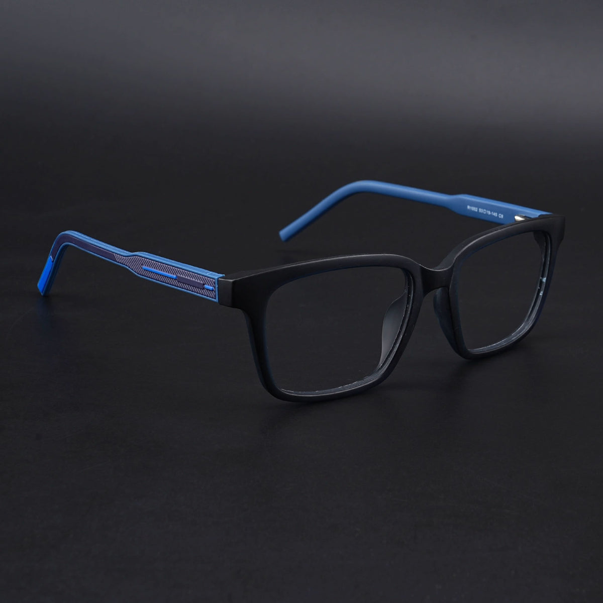 Eyejack Rush Navy Blue Square Eyeglasses for Men & Women (1002CL652-C8)