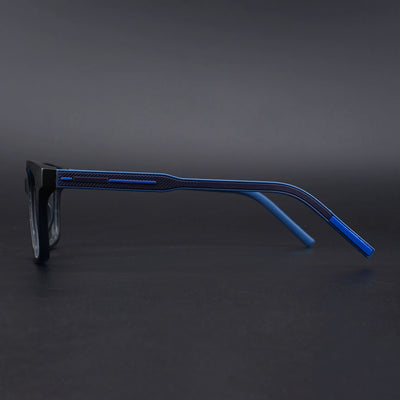 Eyejack Rush Navy Blue Square Eyeglasses for Men & Women (1002CL652-C8)