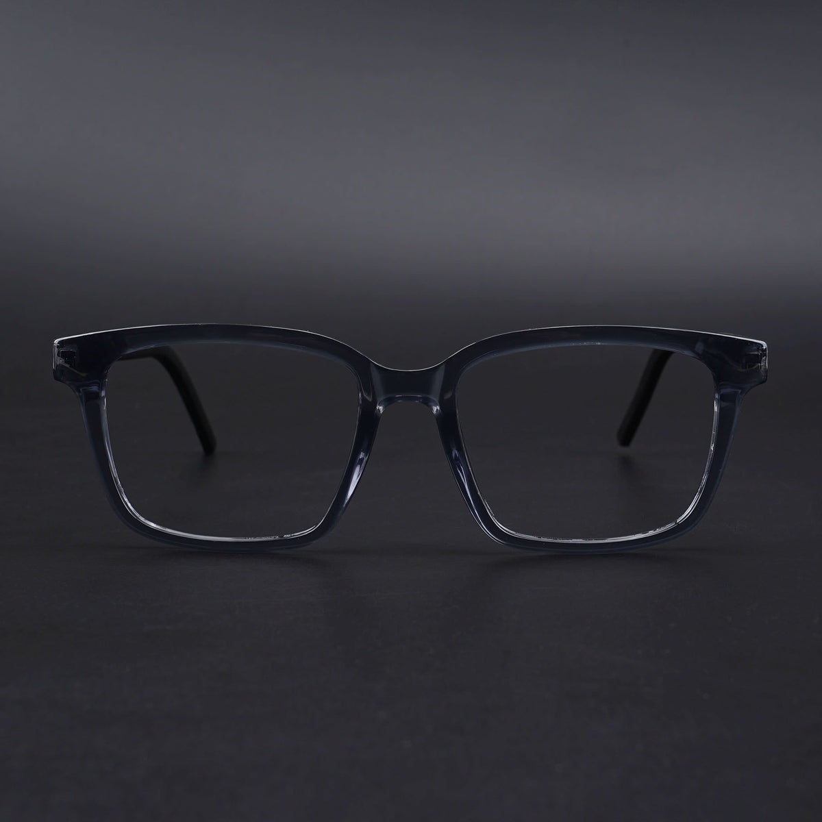 Eyejack Rush Grey Square Eyeglasses for Men & Women (1002CL653-C9)