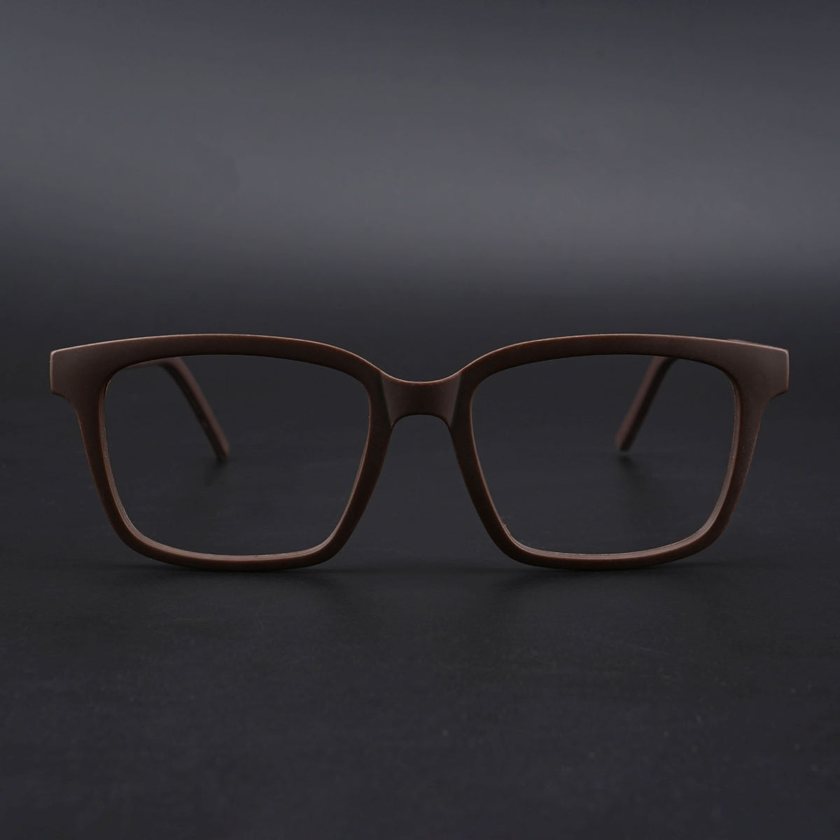 Eyejack Rush Matt Brown Square Eyeglasses for Men & Women (1002CL654-C10)