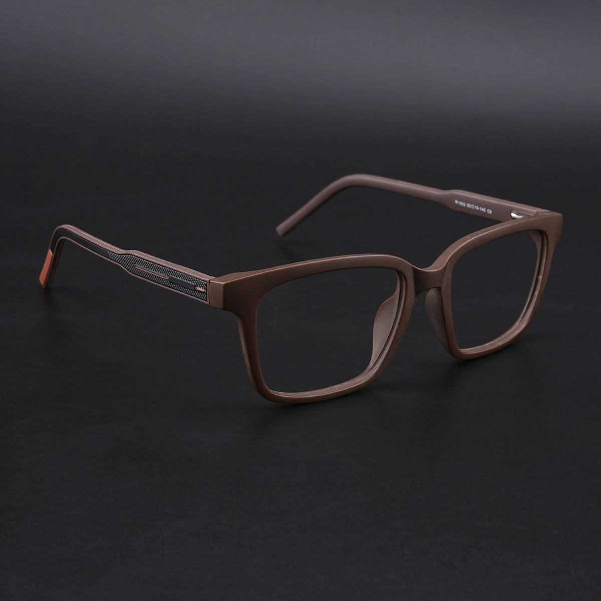 Eyejack Rush Matt Brown Square Eyeglasses for Men & Women (1002CL654-C10)