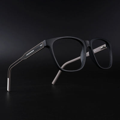 Eyejack Rush Matt Black Square Eyeglasses for Men & Women (1003CL655-C1)